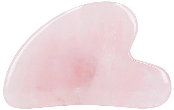 Rose Quartz Gua Sha Massager - Ilu Acc Rose Quartz Gua Sha Stone — photo N4