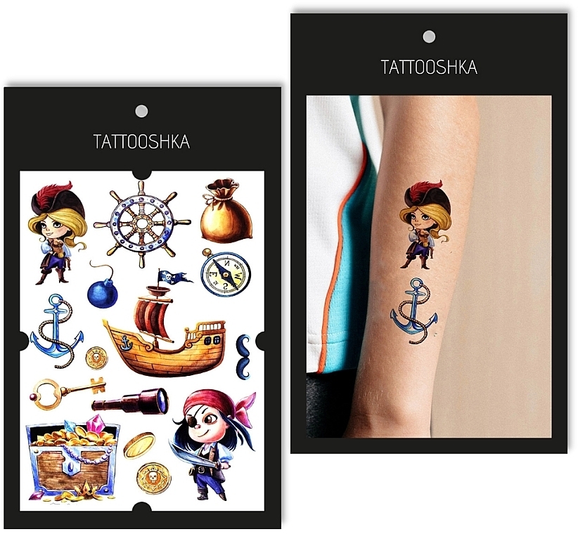 Temporary Tattoo 'Pirats' - Tattooshka — photo N1