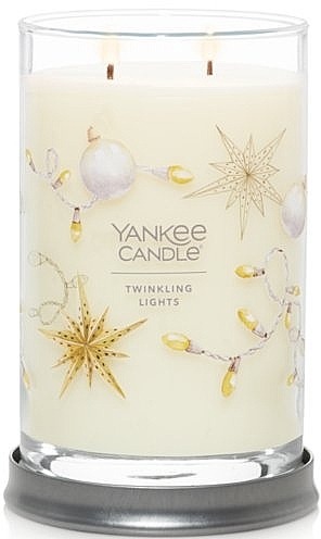 Scented Candle in Glass 'Twinkling Lights', 2 wicks - Yankee Candle Singnature — photo N1