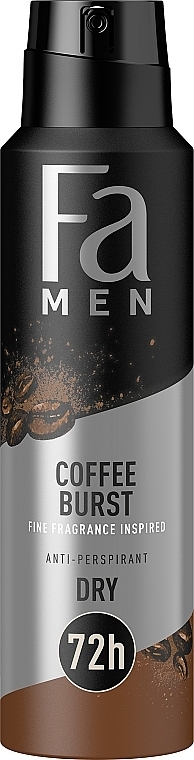 Coffee Burst Anti-Perspirant - Fa Men Coffee Burst Anti-Perspirant 72H — photo N1