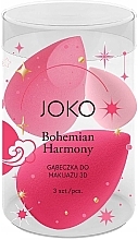 Fragrances, Perfumes, Cosmetics Makeup Sponge Set, 3 pcs. - Joko 3D Bohemian Harmony