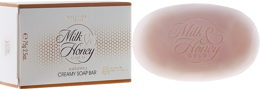 Cream-Soap "Milk and Honey" - Oriflame Milk & Honey Gold Creamy Soap Bar — photo N1