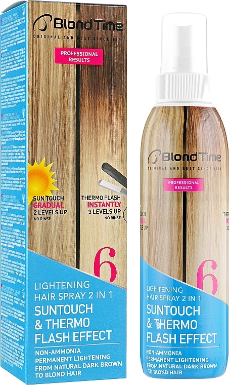 Lightening Hair Spray 2in1 - Blond Time Lightening Hair Spray — photo N1