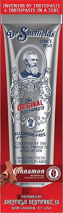 Cinnamon Toothpaste - Dr. Sheffield's The Original Toothpaste — photo N2