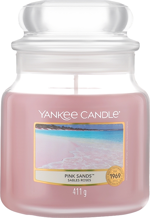 Candle in Glass Jar - Yankee Candle Pink Sands — photo N5