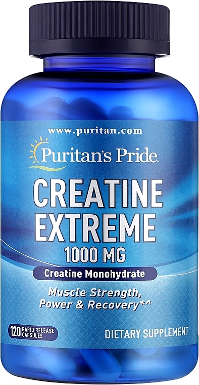 Supplement 'Creatine' 1000 mg, capsules - Puritan's Pride Creatine Extreme 1000 mg — photo N1