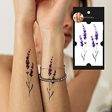 Temporary Tattoo "Two Lavenders" - Tattooshka — photo N4