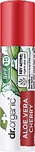 Aloe Vera & Cherry Lip Balm - Dr. Organic Bioactive Skincare Aloe Vera Cherry Lip Balm SPF15 — photo N1