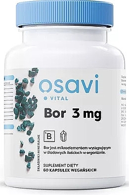 Bor Food Supplement in Capsules - Osavi Bor 3mg — photo N1