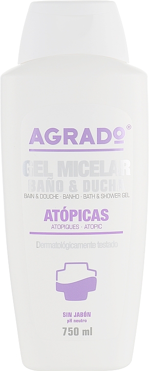 Micellar Shower Gel for Allergy-Prone Skin - Agrado Bath and Shower Micellar Gel — photo N1