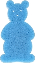 Fragrances, Perfumes, Cosmetics Kids Bath Sponge "Bear", blue - Top Choice