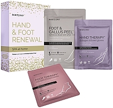 Fragrances, Perfumes, Cosmetics Set - BeautyPro SPA At Home Hand & Foot Renewal (h/mask/17g + f/mask/17g + f/peel/40g)