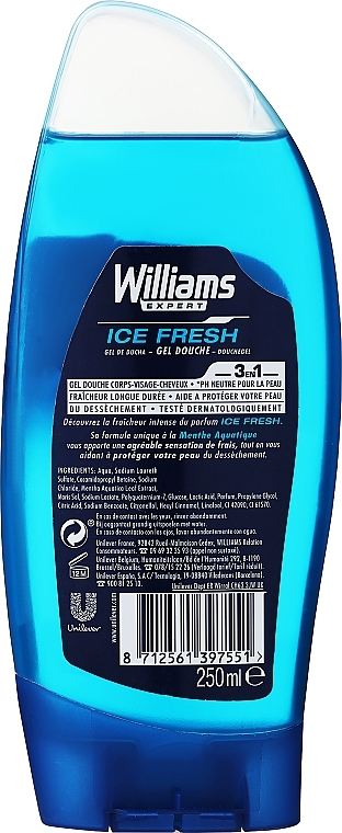 Shower Gel - Williams Expert Ice Fresh Shower Gel — photo N14