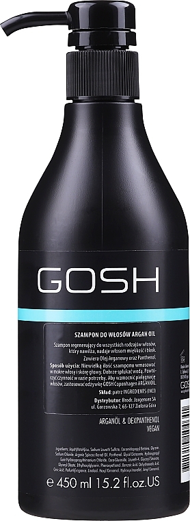Argan Oil Hair Shampoo - Gosh Argan Oil Shampoo — photo N6