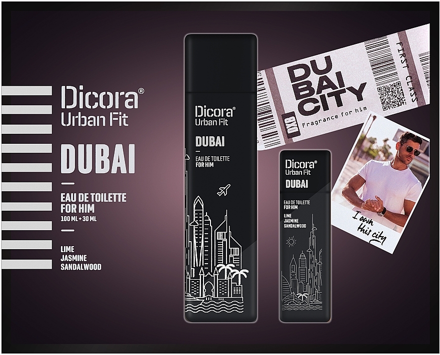 Dicora Urban Fit Dubai - Set (edt/100 ml + edt/30 ml) — photo N2