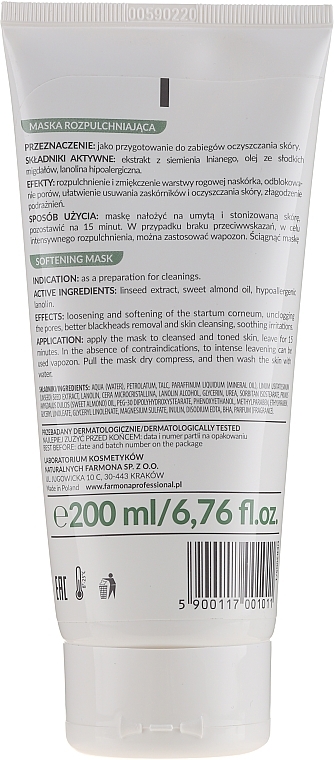 Softening Face Mask - Farmona Derma Acne — photo N2