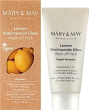 Cleansing Niacinamide Mask for Even Skin Tone - Mary & May Lemon Niacinamide Glow Wash Off Pack — photo N5