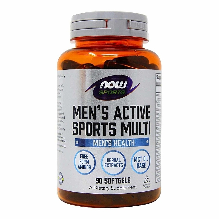 Men Vitamins, capsules - Now Foods Men's Extreme Sports Multi Softgels — photo N1