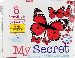 Sanitary Pads 'Sensitive Super Ultra Thin' - My Secret — photo N1