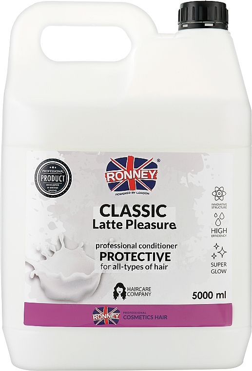 Hair Conditioner - Ronney Professional Classic Latte Pleasure Protective Conditioner — photo N12