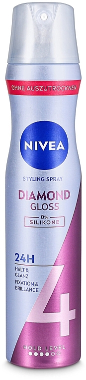 Keratin Protection Hair Spray "Diamond Gloss" - NIVEA Hair Care Diamond Gloss Styling Spray — photo N4