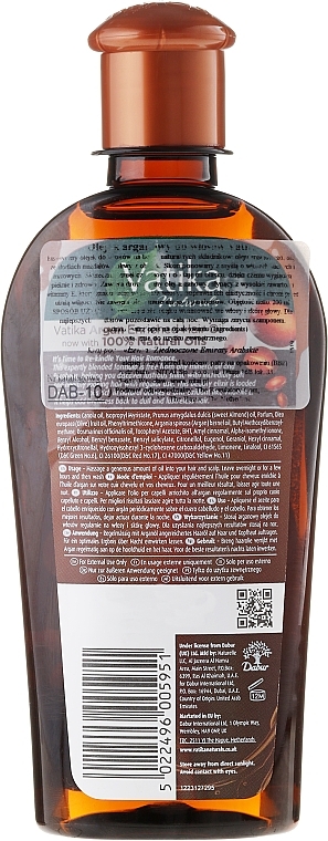 アルガンをたっぷり配合したヘアオイル - Dabur Vatika Argan Enriched Hair Oil — photo N2