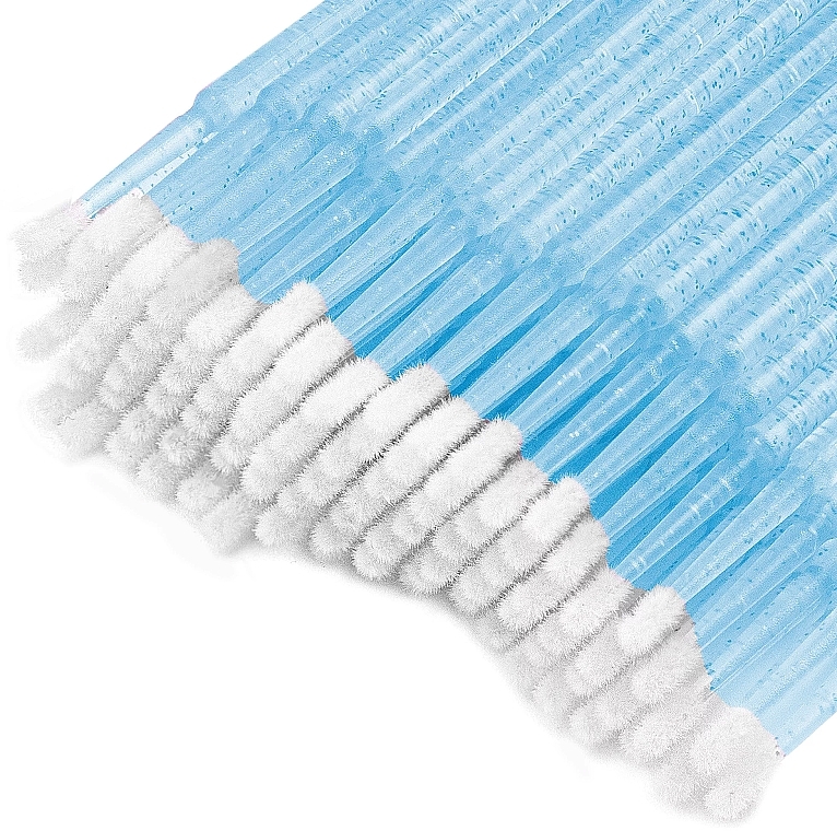 Lint-Free Lash Applicator 2 mm, blue with glitter - Clavier — photo N2