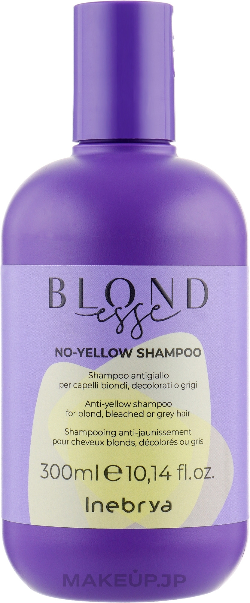Shampoo for Blonde, Bleached & Grey Hair - Inebrya Blondesse No-Yellow Shampoo — photo 300 ml