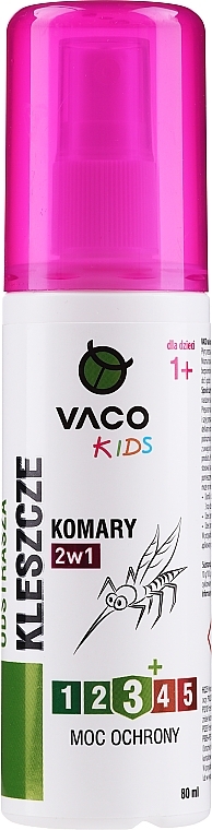 Kids Mosquito, Tick & Fly Spray - Vaco — photo N1