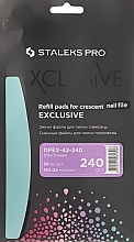 Refill Pads for Crescent Nail File Set Exclusive 42, 240 grit - Staleks Pro Exclusive — photo N1