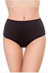 High-Waist Slip Panties 'Classic', black - Fleri — photo N1