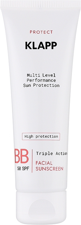 Sunscreen BB Cream - Klapp Multi Level Performance Sun Protection BB Cream SPF50 — photo N1