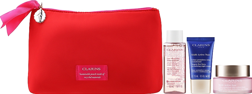 Set - Clarins VP Multi-Active (f/cr/50ml + f/cr/15ml + micellar/water/50ml + bag) — photo N3