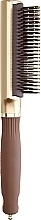 Hair Brush - Olivia Garden Expert Style Control Nylon Gold &Brown — photo N2