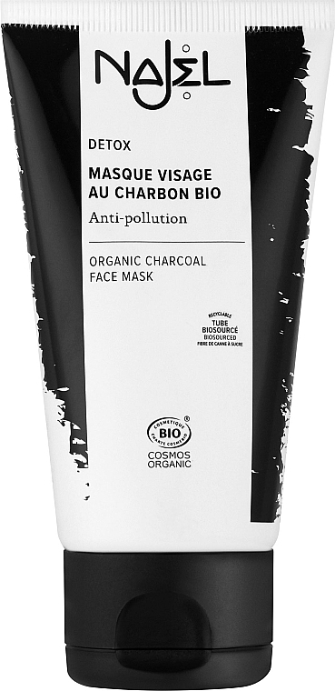 Charcoal Face Mask - Najel Detox Organix Charcoal Face Mask — photo N3