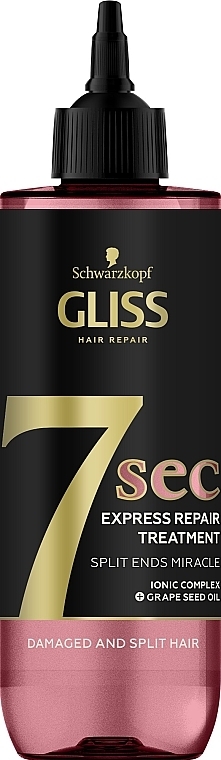 7 Seconds Express Mask for Damaged and Brittle Hair - Gliss 7sec Split Ends Miracle — photo N1