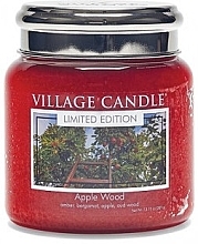 Fragrances, Perfumes, Cosmetics Scented Candle in Jar "Apple Wood" - Village Candle Apple Wood