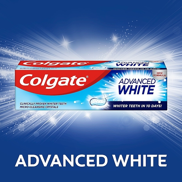 Whiter Teeth in 10 Days Toothpaste - Colgate Advanced White  — photo N6