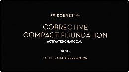 Compact Foundation - Korres Activated Charcoal Corrective Compact Foundation — photo N3