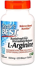 L-Arginine, 500 mg, 120 bilayer tablets - Doctor's Best — photo N1