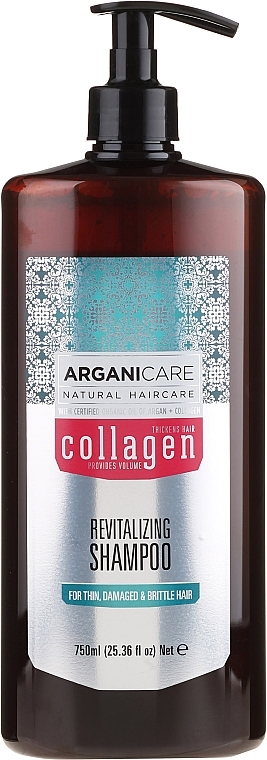 Porous and Weakened Hair Collagen Shampoo - Arganicare Collagen Revitalizing Shampoo — photo N11