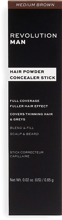 Hair Powder Stick for Men - Revolution Haircare Man Blend & Fill Fuller Hair Stick — photo N12