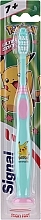 Fragrances, Perfumes, Cosmetics Kids Toothbrush with Pokemon, mint - Signal Kids Ultra Soft 7+ Years