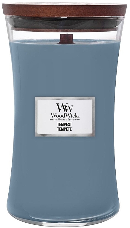 Scented Candle in Glass - WoodWick Hourglass Candle Tempest — photo N1