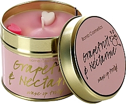 Fragrances, Perfumes, Cosmetics Tin Scented Candle - Bomb Cosmetics Grapefruit & Nectarine Tin Candle