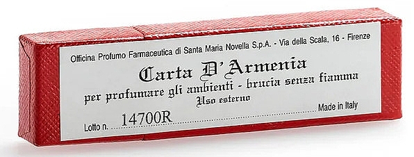 Santa Maria Novella Letter from Armenia - Incense Armenian Paper, 18 sheets — photo N3