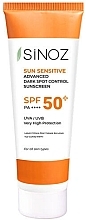 Fragrances, Perfumes, Cosmetics Anti-Pigmentation Face Sunscreen - Sinoz Sun Sensitive Advanced Dark Spot Control SPF 50+