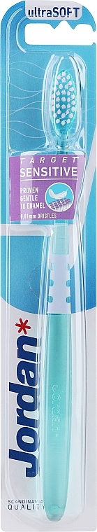 Toothbrush for Sensitive Teeth & Gums, ultra-soft, green - Jordan Target Sensitive — photo N1