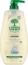 Cleansing Micellar Cream Shower Gel with Cornflower Water - L'Arbre Vert Cream Shower Gel — photo N1