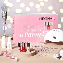 Fragrances, Perfumes, Cosmetics Set - NeoNail Professional Party Set (nail/polish/3x7.2 + led + nail/clean/50ml + rem/50ml + nail/wrarps/50pc + warstw/250pc + chopstick/10pc)